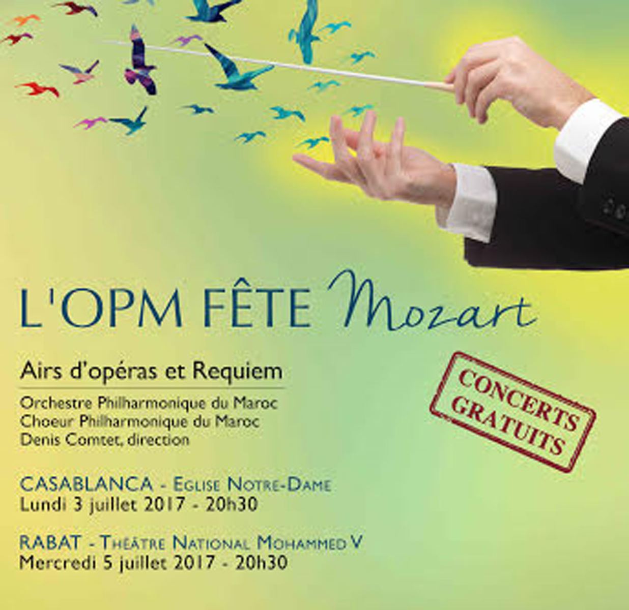 Location de voiture au Maroc pour aller au concert L'OPM fête Mozart